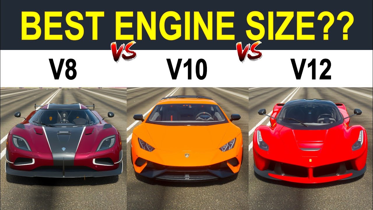 Forza Horizon 4: V8 vs. V10 vs. V12 l Which Is The Best / Fastest Engine For Drag Racing?