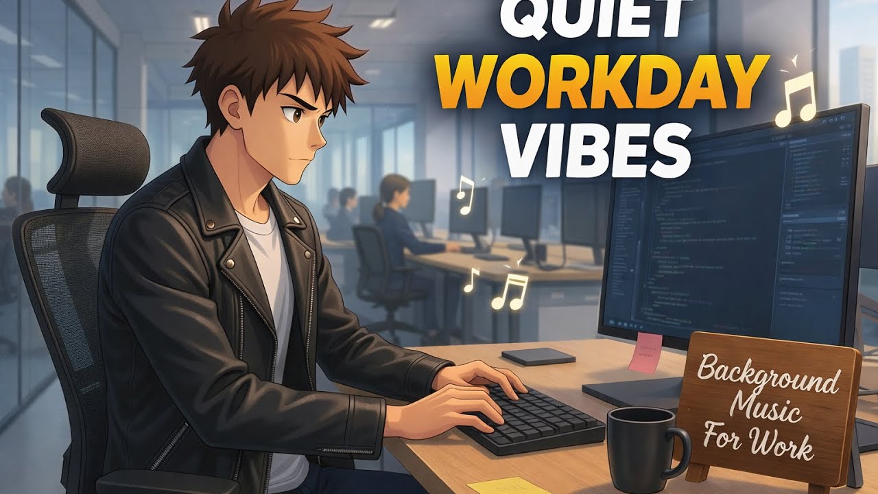 Background Music for Work – Quiet Workday Vibes (1 Hour)