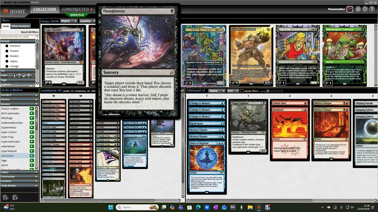 Grixis Reanimator Full Modern League