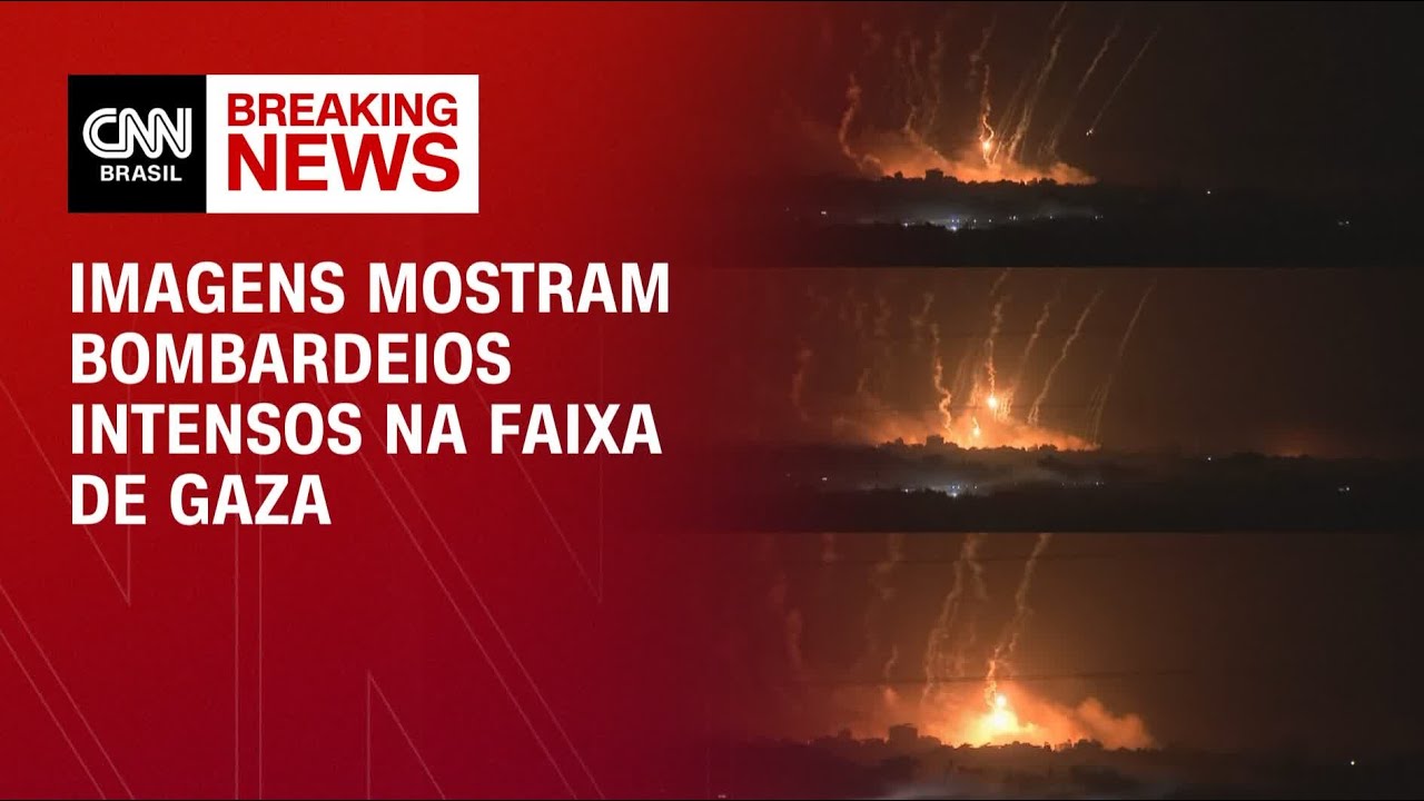 Imagens mostram bombardeios intensos na Faixa de Gaza | CNN 360º