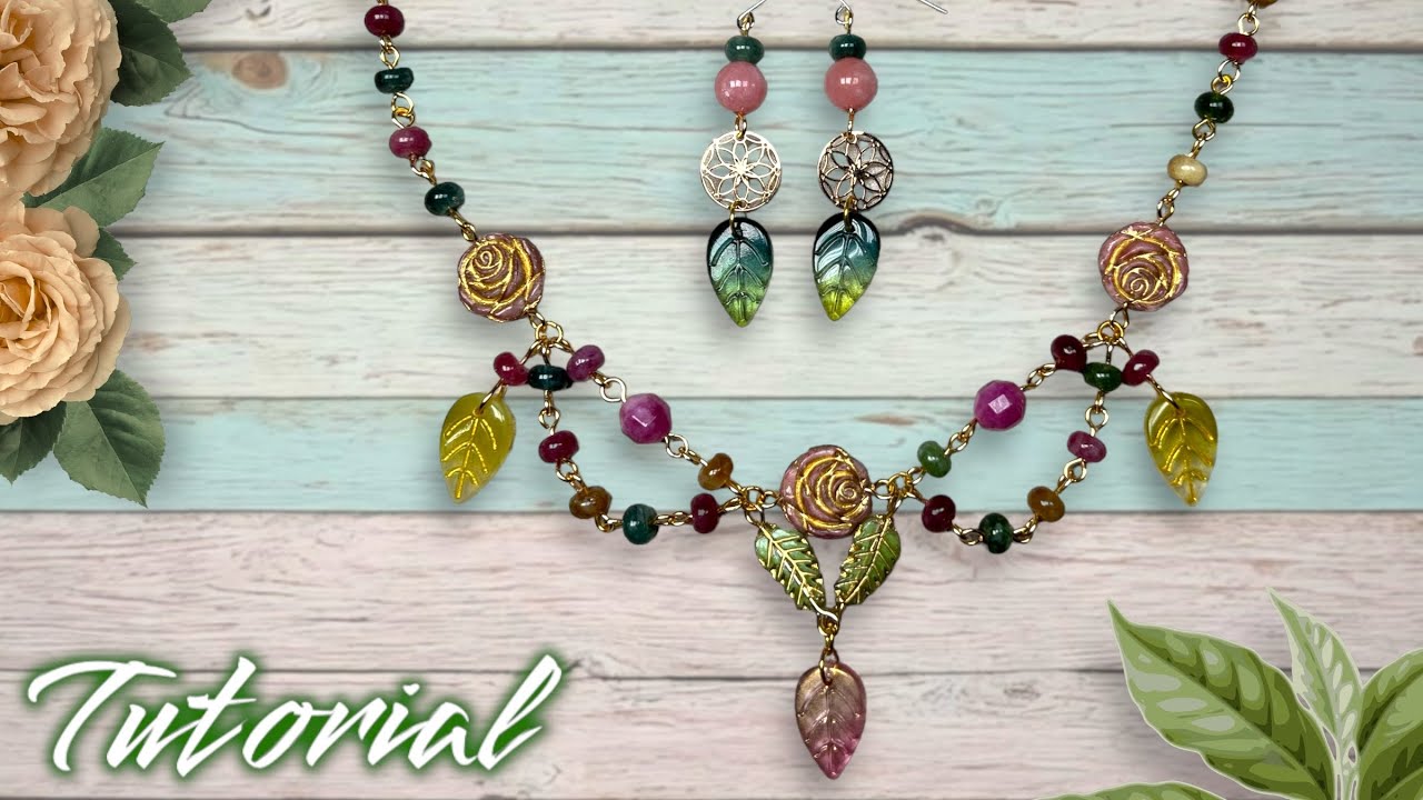 Czech Bead & Gemstone Necklace | Tutorial | Didi’s Deluxe Bead Box