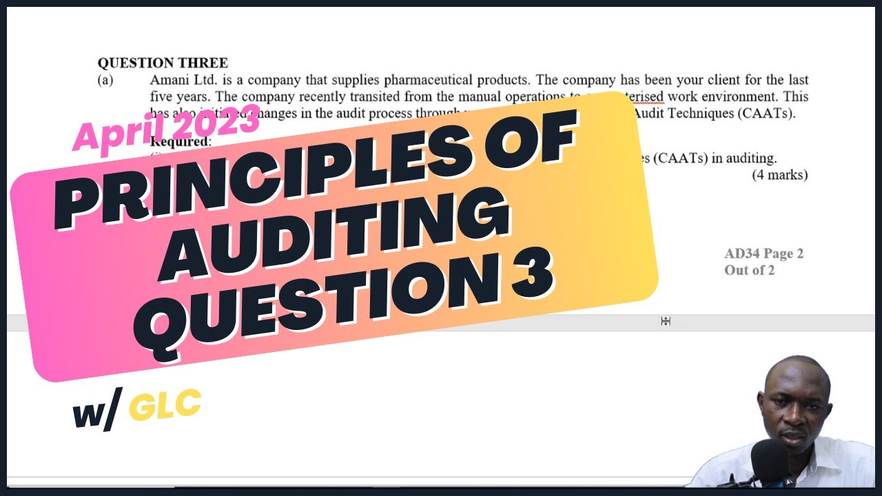 ATD PRINCIPLES OF AUDITING APRIL 2023 Q3