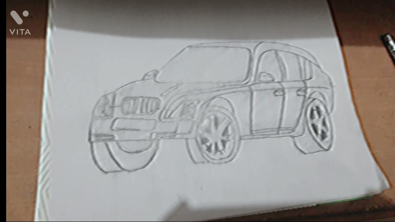 A Sketch of a SUV #shorts