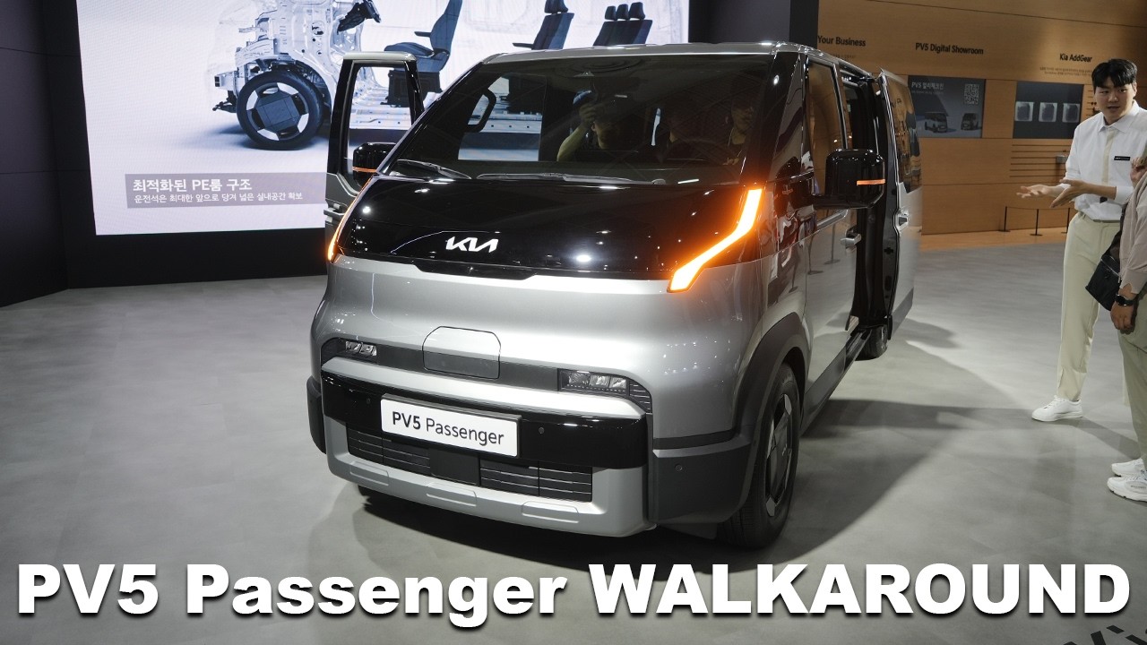 🔇 Kia PV5 Passenger – Full Walkaround! Interior Finally Revealed | 2025 EV Van First Look