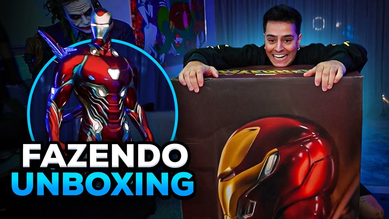 CORINGA ABRINDO E MONTANDO O BONECO DO HOMEM DE FERRO!! FINAL SURPREENDENTE!!