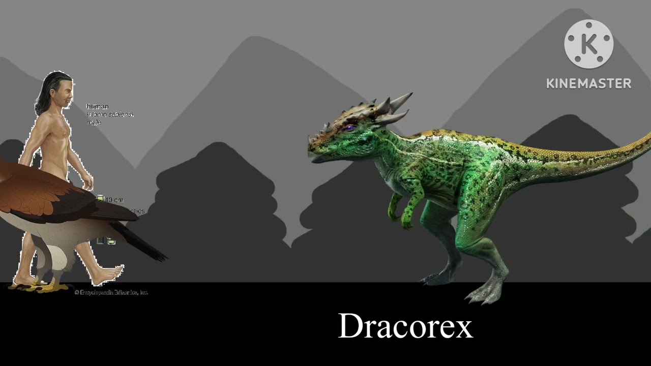 PREHISTORIC FAUNA Animated Size Comparison (part 1)