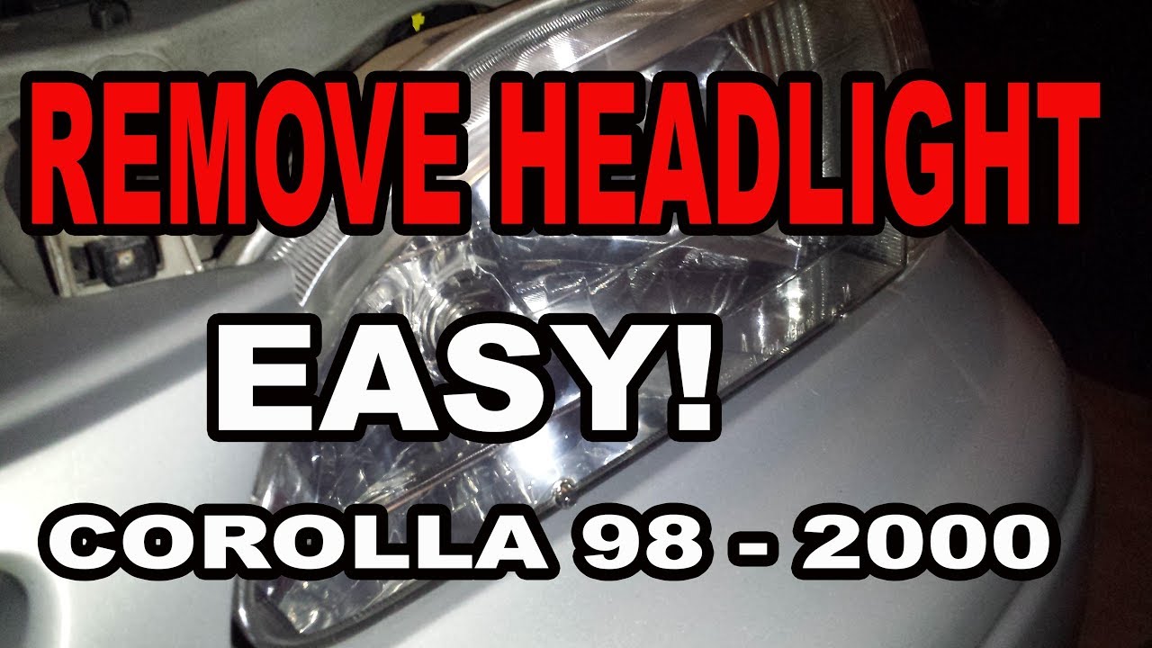 How To remove Headlight (easy!) | 1998 - 2000 Corolla