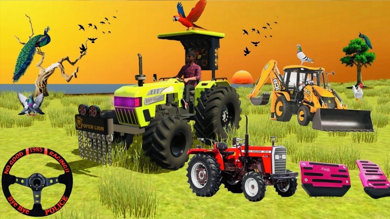 🛑JCB/MASSEY//ARJUN/ UNLODED/ TROLLEY DAMS#tractorvideo #tractorjcb #trending 