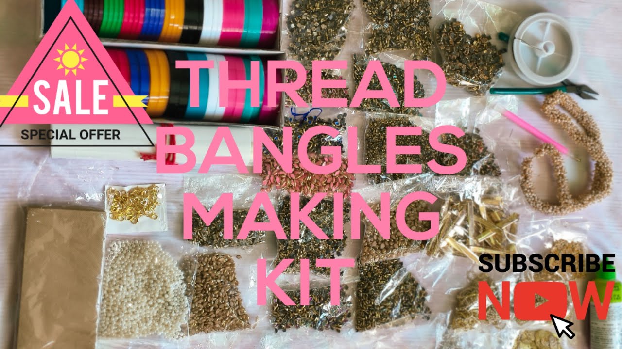 ✨ All Thread Bangles Making Materials Available | Start Your Business Today✨