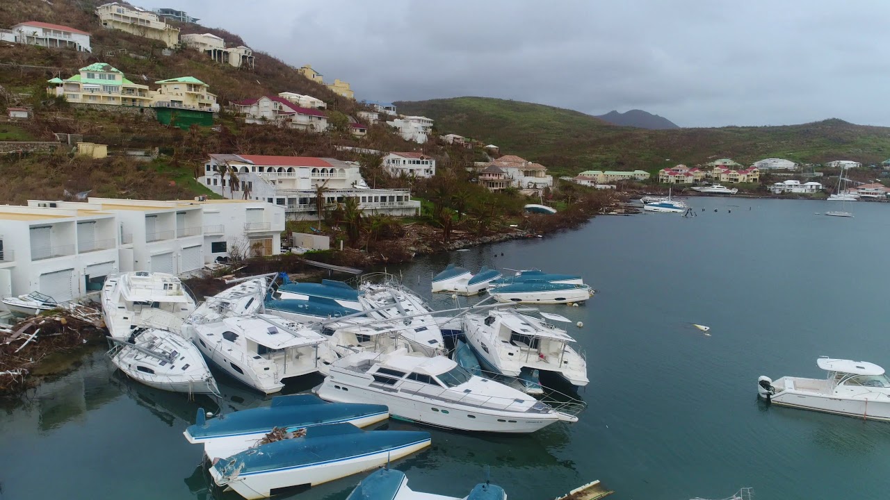 Irma aftermath Dawn beach, Oyster pond and Marigot.