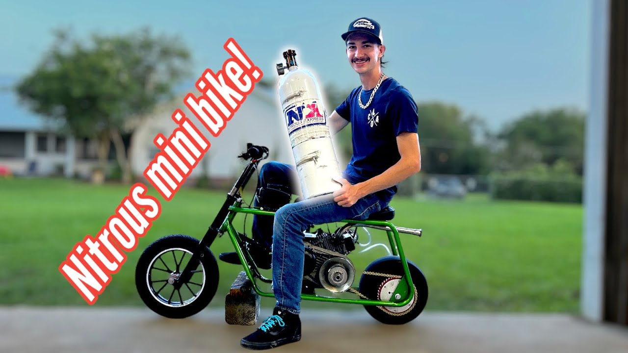 Putting nitrous on my racing mini bike!!