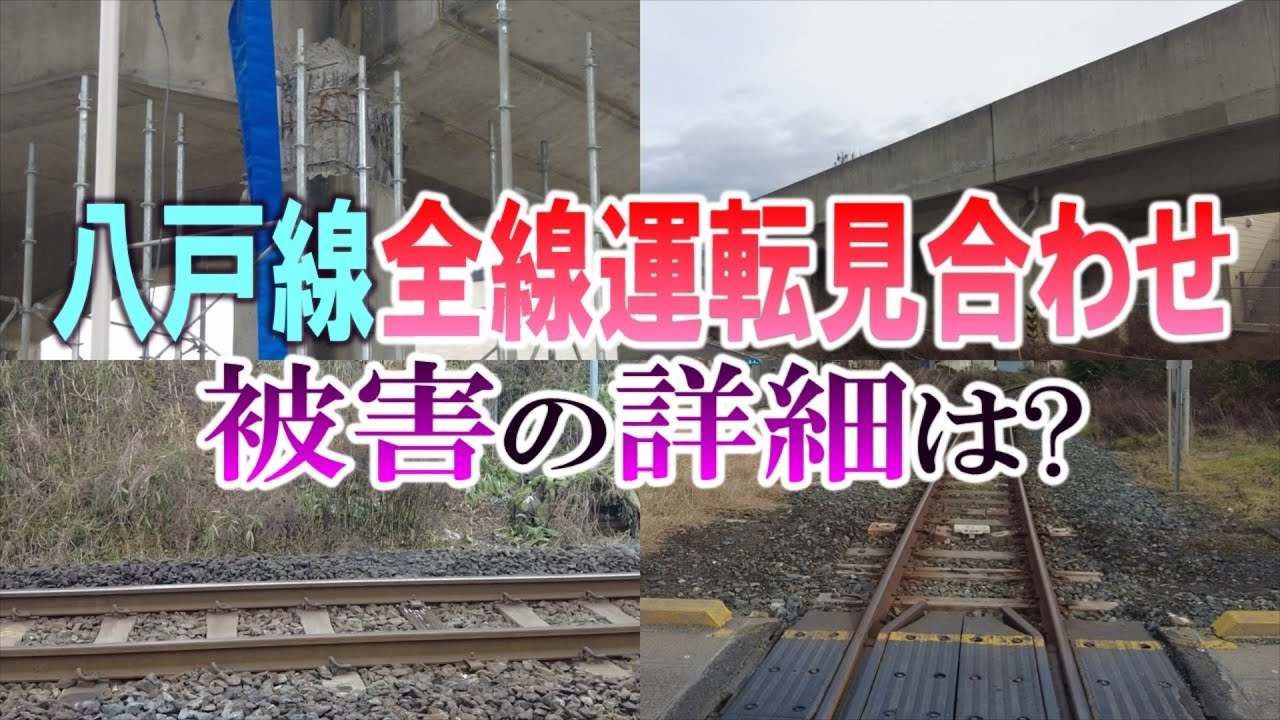八戸線　全線運転見合わせ　被害の詳細は?