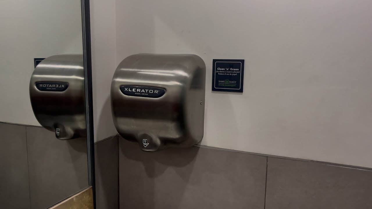 Xlerator Hand Dryer at Shake Shack Plaza Cumbres in Monterrey, Mexico. (Men’s Room)
