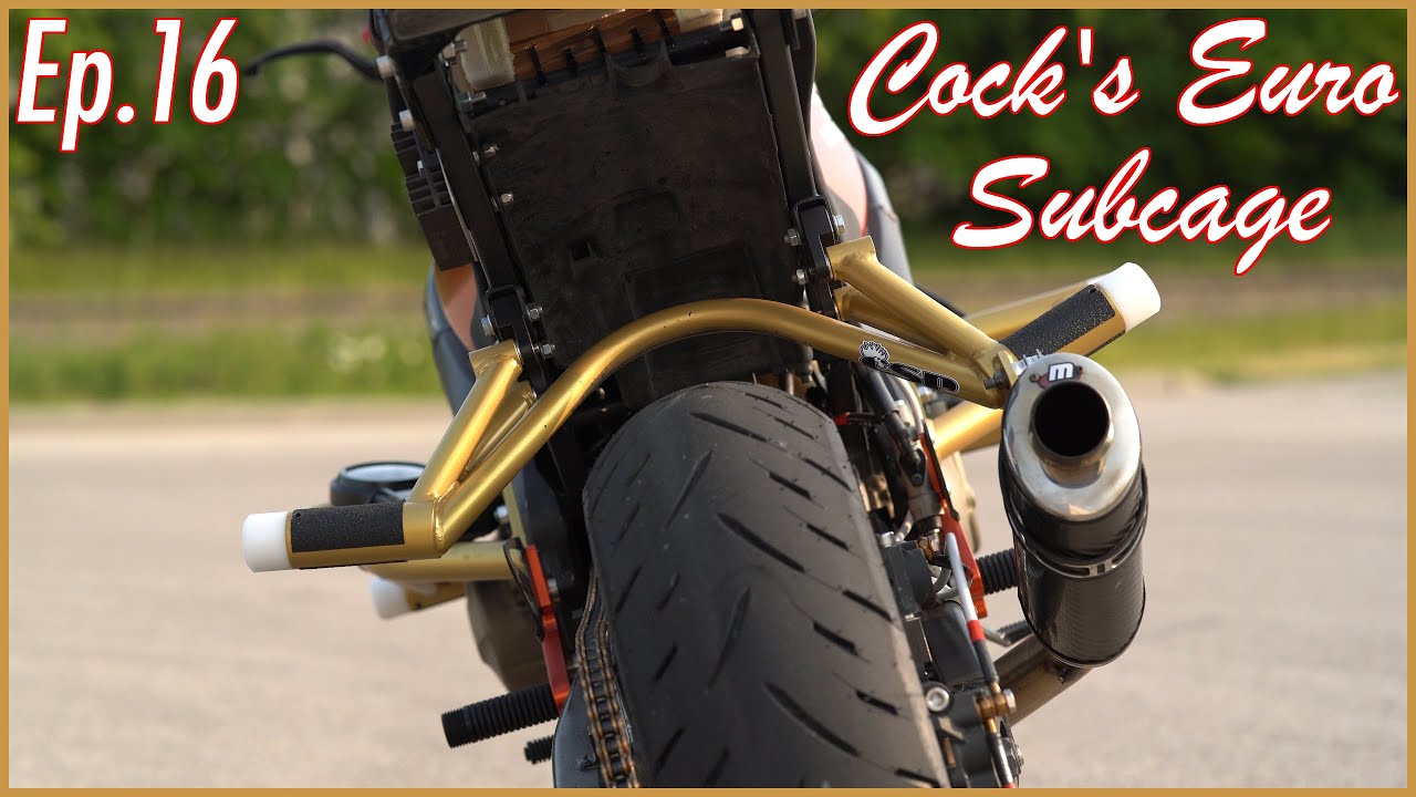 2001 F4i Stunt Bike Build - Episode 16: Cock's Stunt Parts Euro Subcage Install