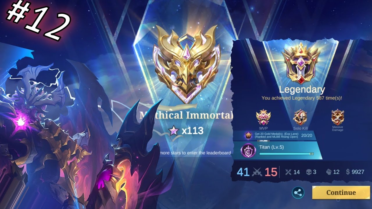 Solo Rank Mobile Legend - Mythical Immortal - Thamuz (FULL VIDEO)