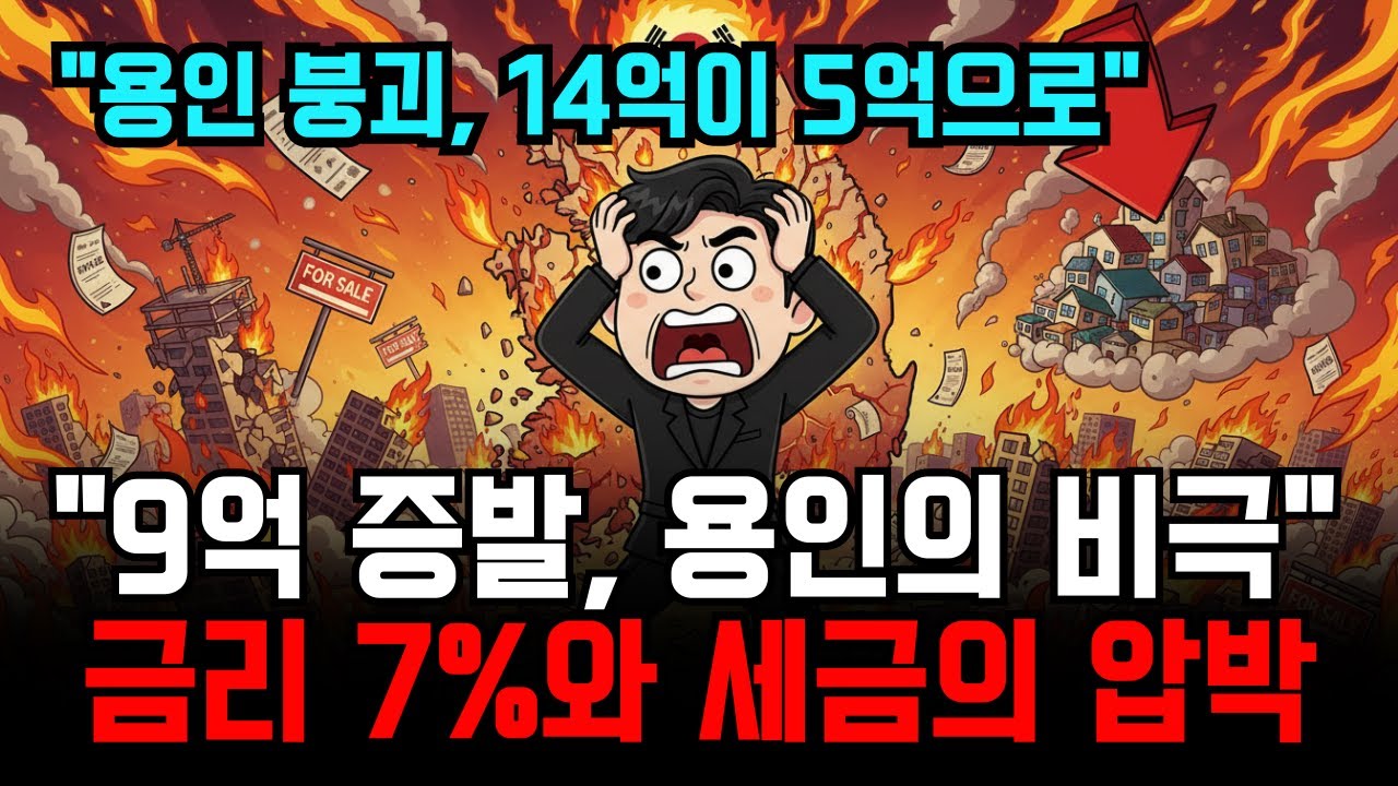 용인 14억이 5억 됐다! 9억 증발한 충격 현장과 수도권 외곽의 붕괴
