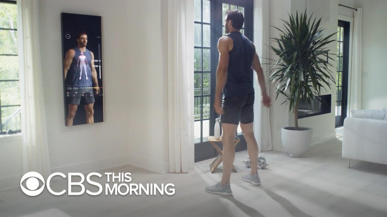 This smart mirror puts a personal trainer in your reflection
