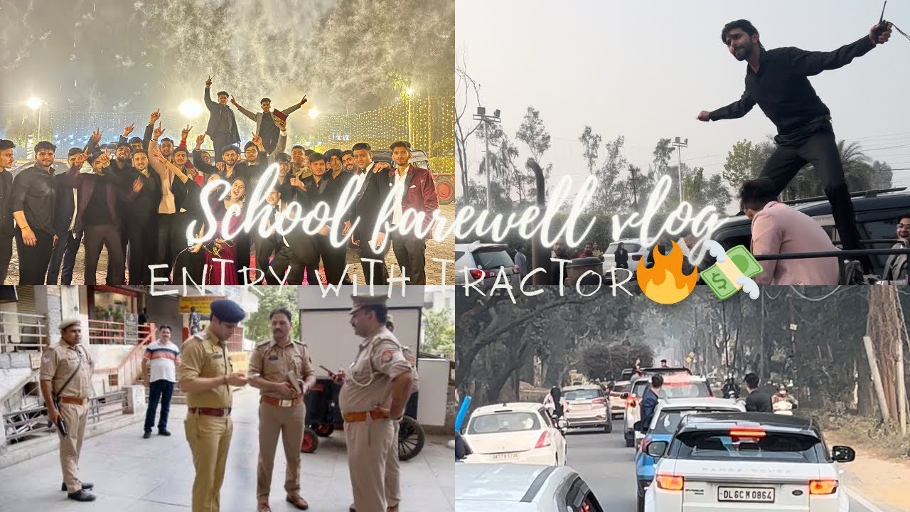 Farewell m aayi police😱💀|Safarnama23-24✨| | Montfort school roorkee farewell🔥