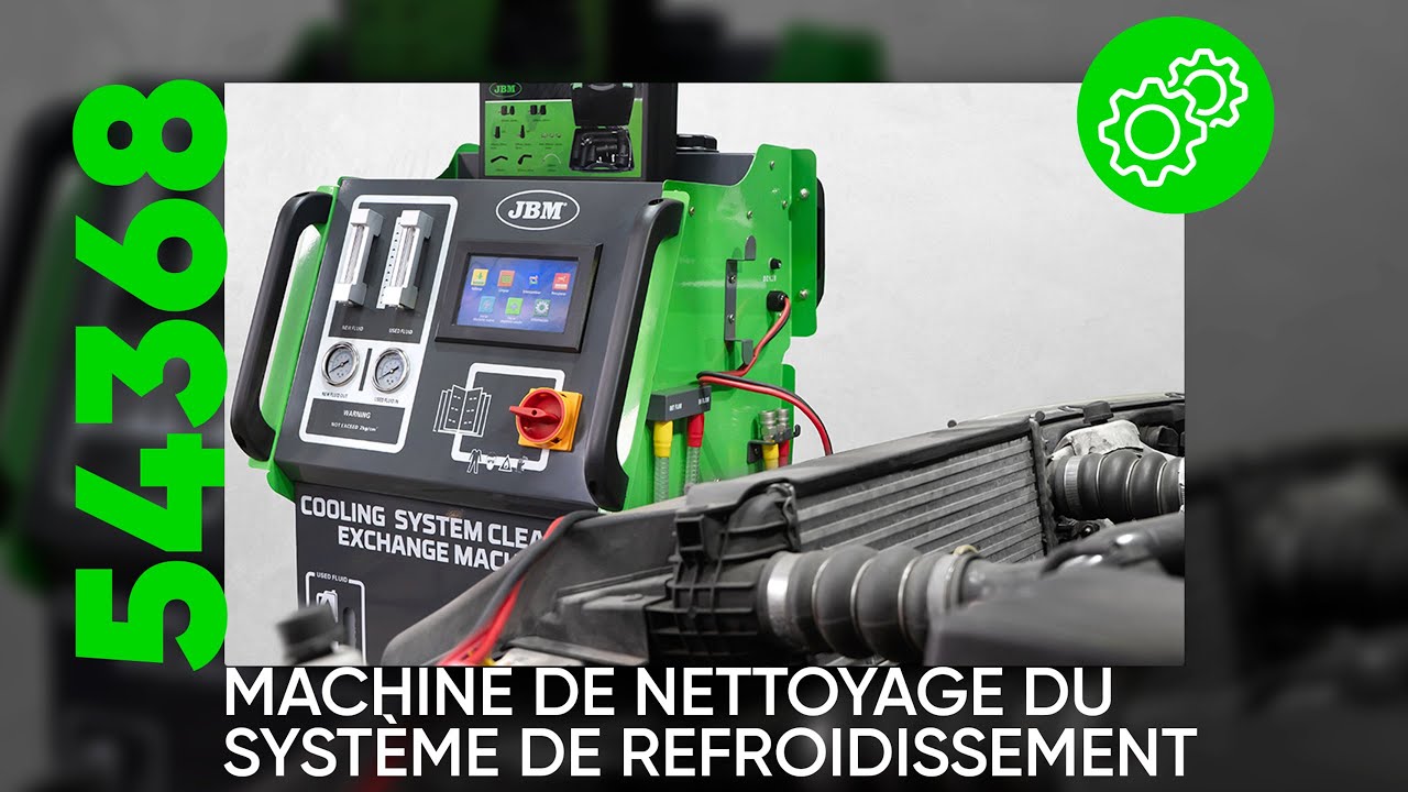 COMMENT UTILISER LA MACHINE DE NETTOYAGE DU SYSTÈME DE REFROIDISSEMENT REF. 54368