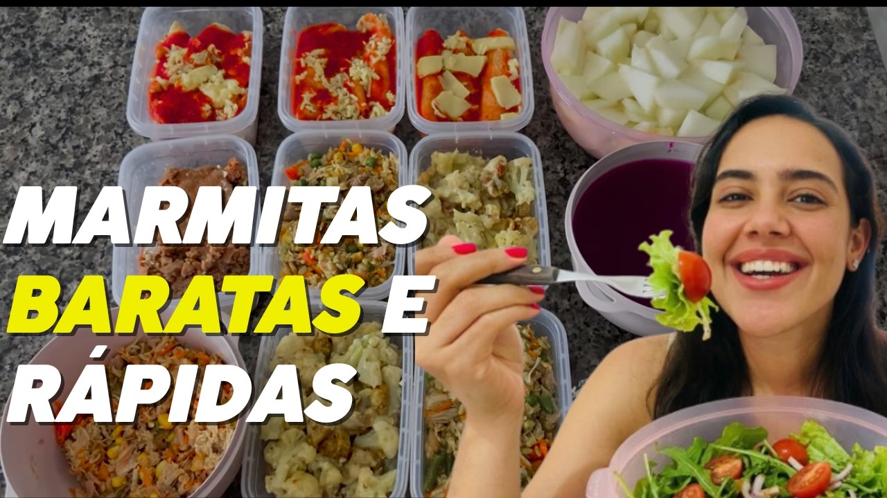 Marmitas BARATAS e RÁPIDAS para semana toda