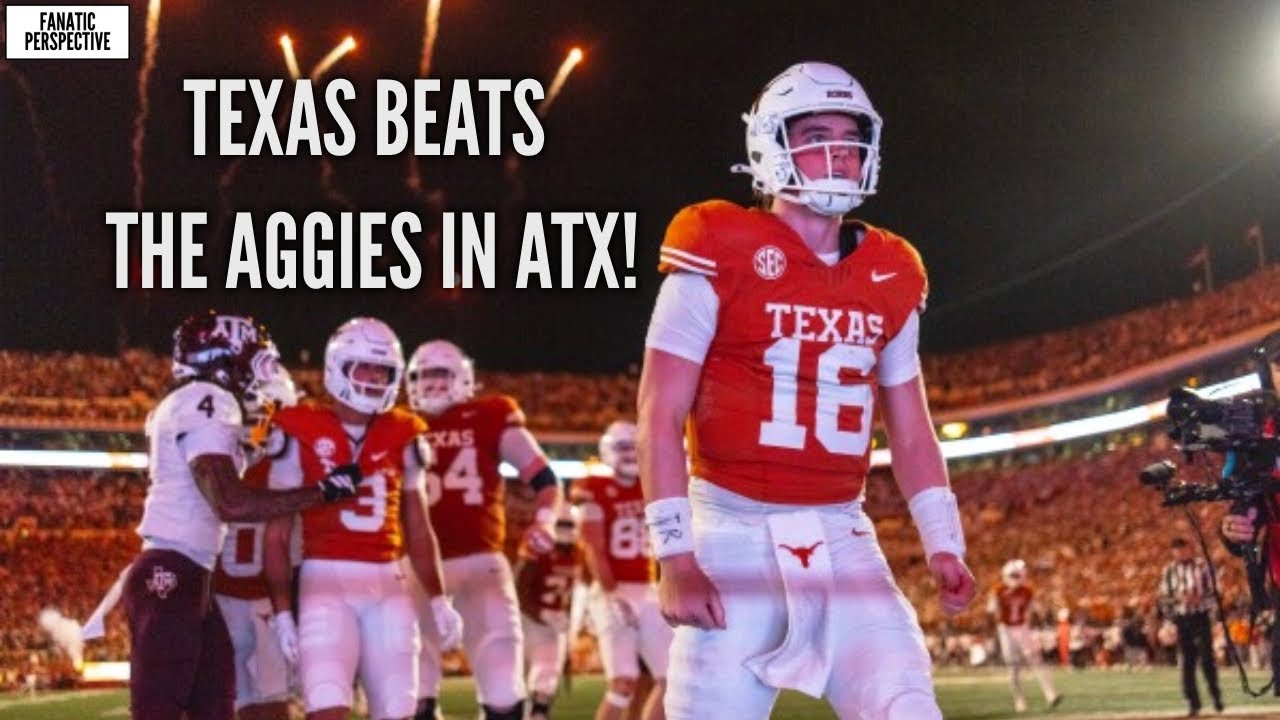 PLAYOFFS?!? Texas HANDS Texas A&M THEIR 1ST LOSS OF THE SEASON! Bleacher Report Post Game