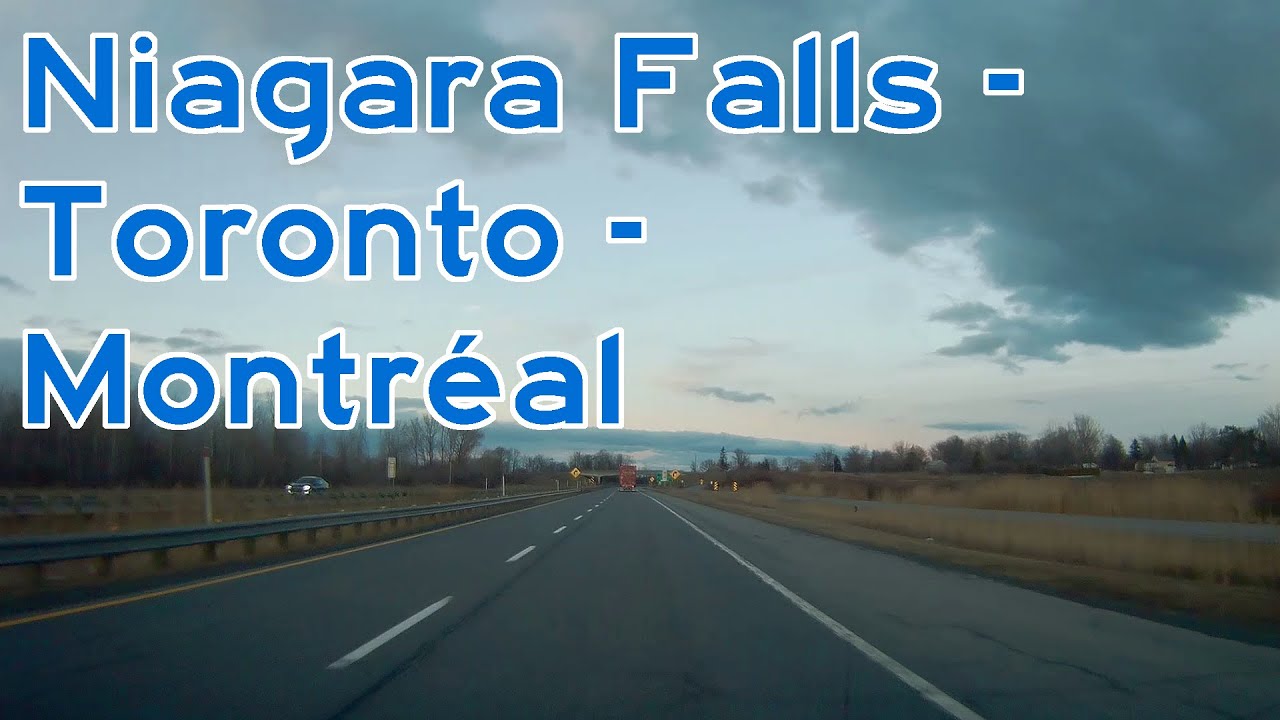 Niagara Falls, ON - Toronto - Montréal (650 km, 5:40 h Drive)