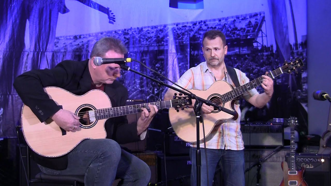 Tony McManus and Martin Simpson duet their Paul Reed Smith signature guitars at NAMM '12