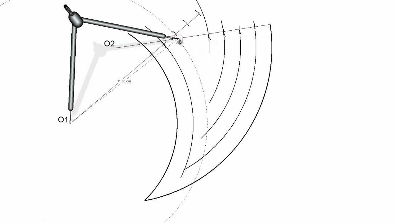 Bisectriz de un ángulo curvilíneo.