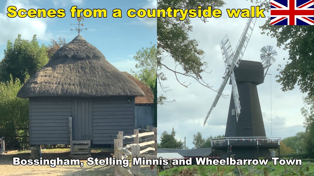 English village & countryside near Canterbury, Kent: Bossingham and Stelling Minnis (September 2025)