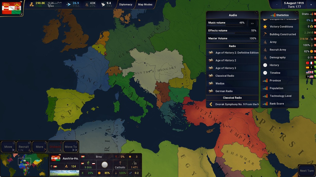Radio Stations, multiple music sets - Age of History 2: Definitive Edition