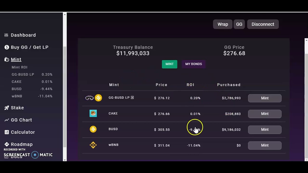 Galaxy Goggle Dao / GG Token 4.52% Daily - Bsc Network