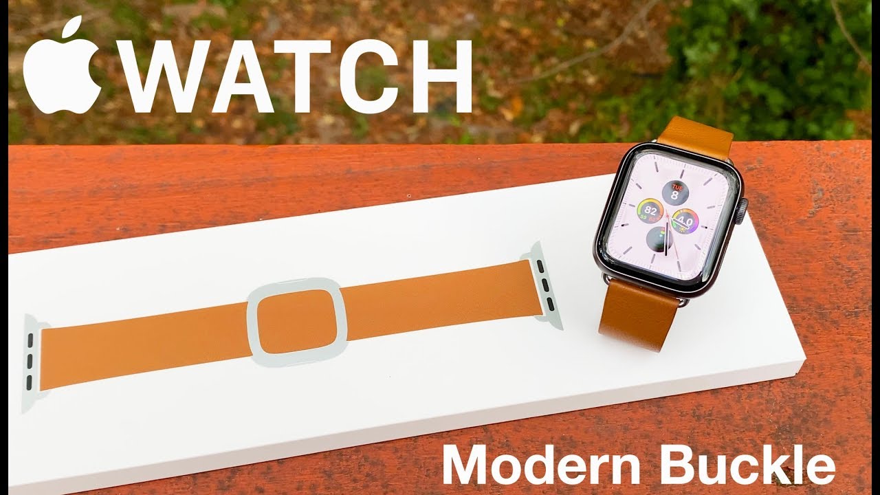 Официальный обзор кожаного ремешка с современной пряжкой для Apple Watch + 1 ГОД ЮБИЛЕЙ YOUTUBE