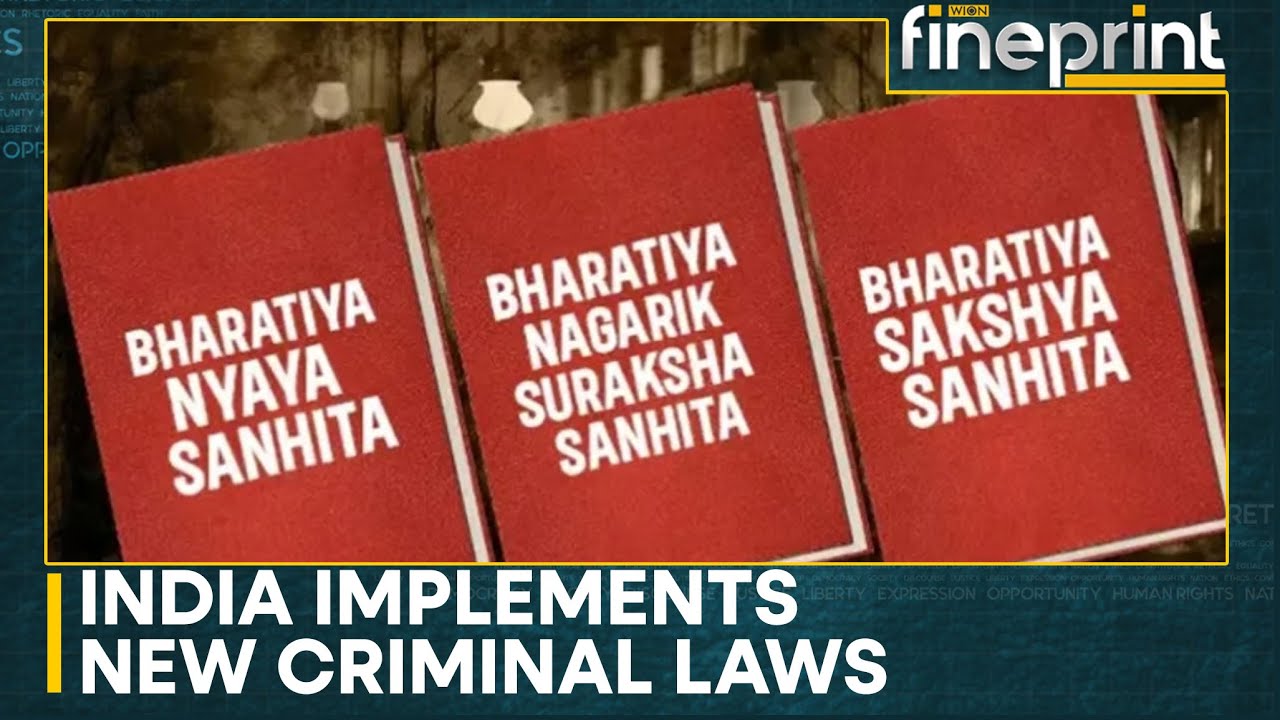 India's three new criminal laws come into effect | WION Fineprint
