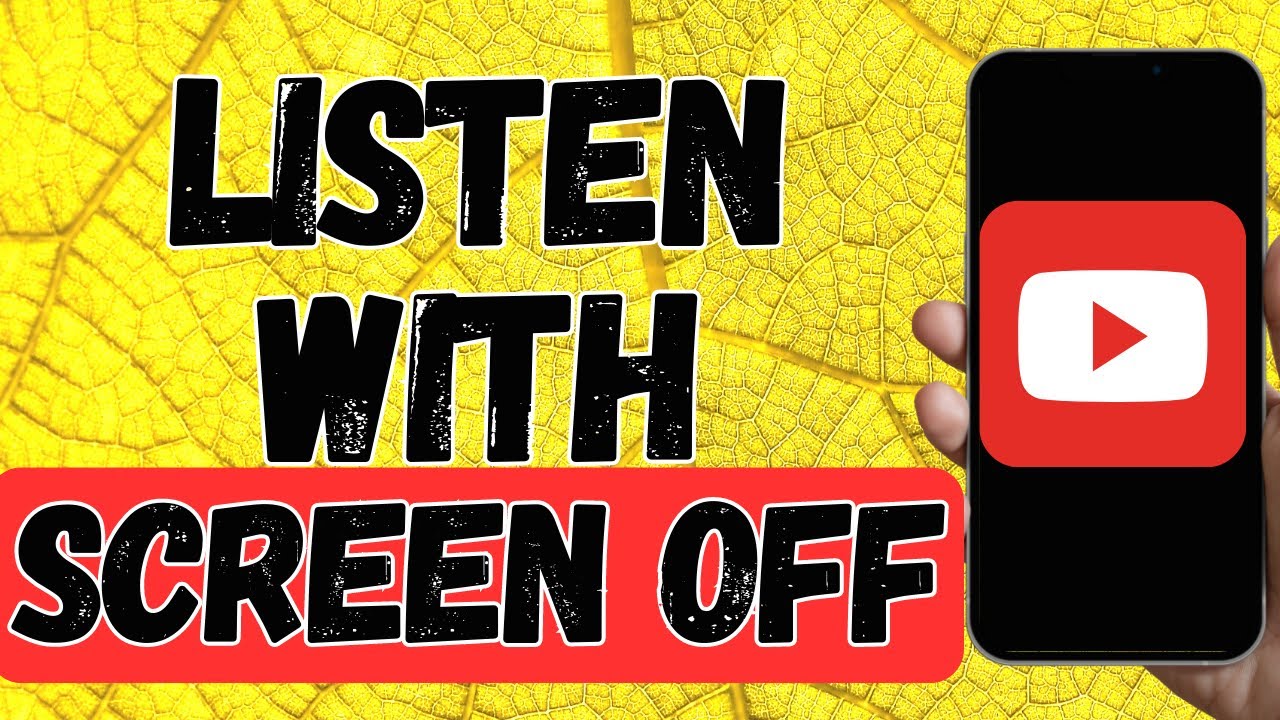 How To Listen To Youtube While Screen Is Off (Firefox Mozilla) Updated