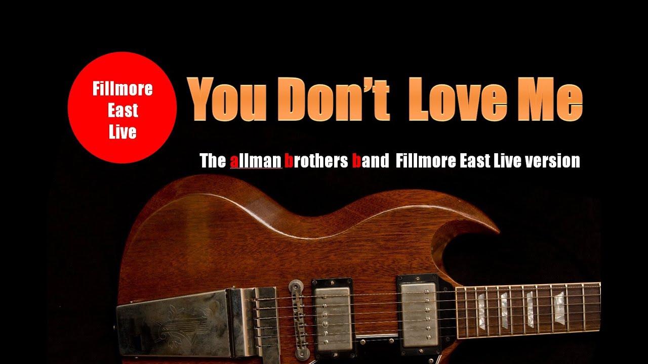 You don't love me (short ver):The Allman Brothers Band style  Backing Track:[ A Blues  A Mixolydian]