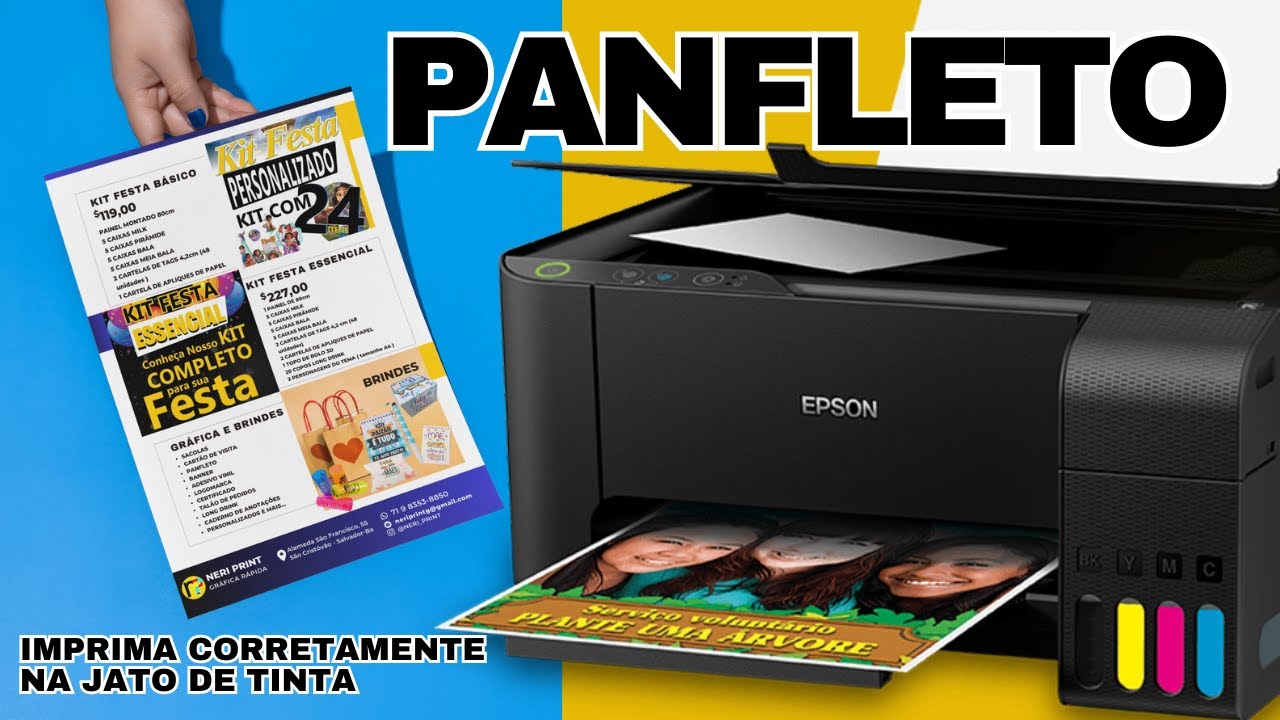 IMPRESSÃO DE PANFLETO NA JATO DE TINTA