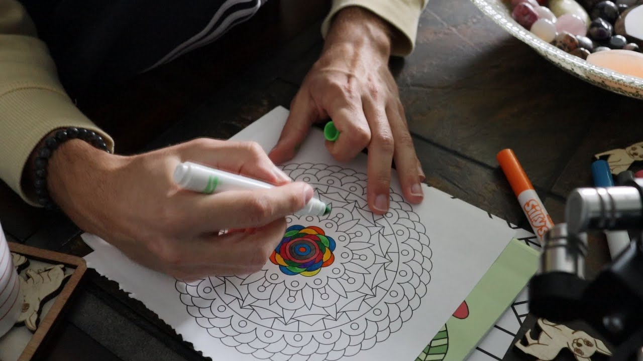 Coloring Designs with Markers & Rambling About Life (ASMR)
