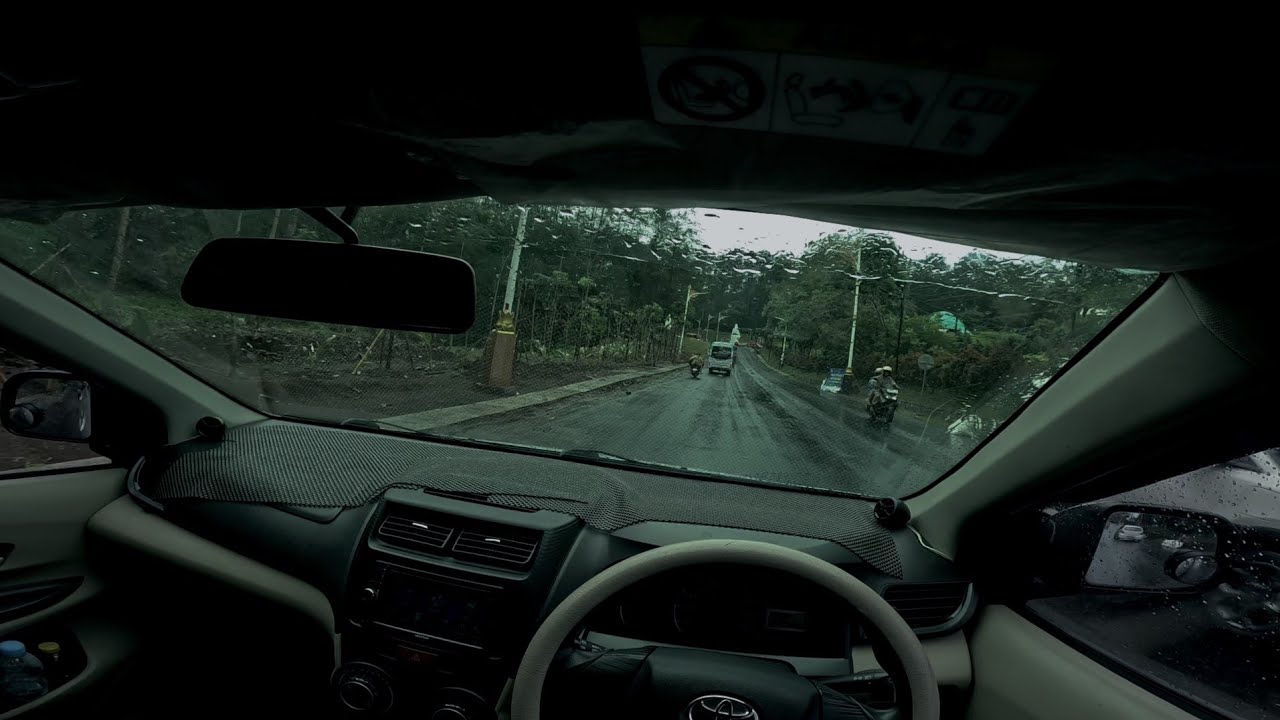 Driving in Heavy Rain 🌧️ | Relaxing Car Sounds to Fall Asleep Fast