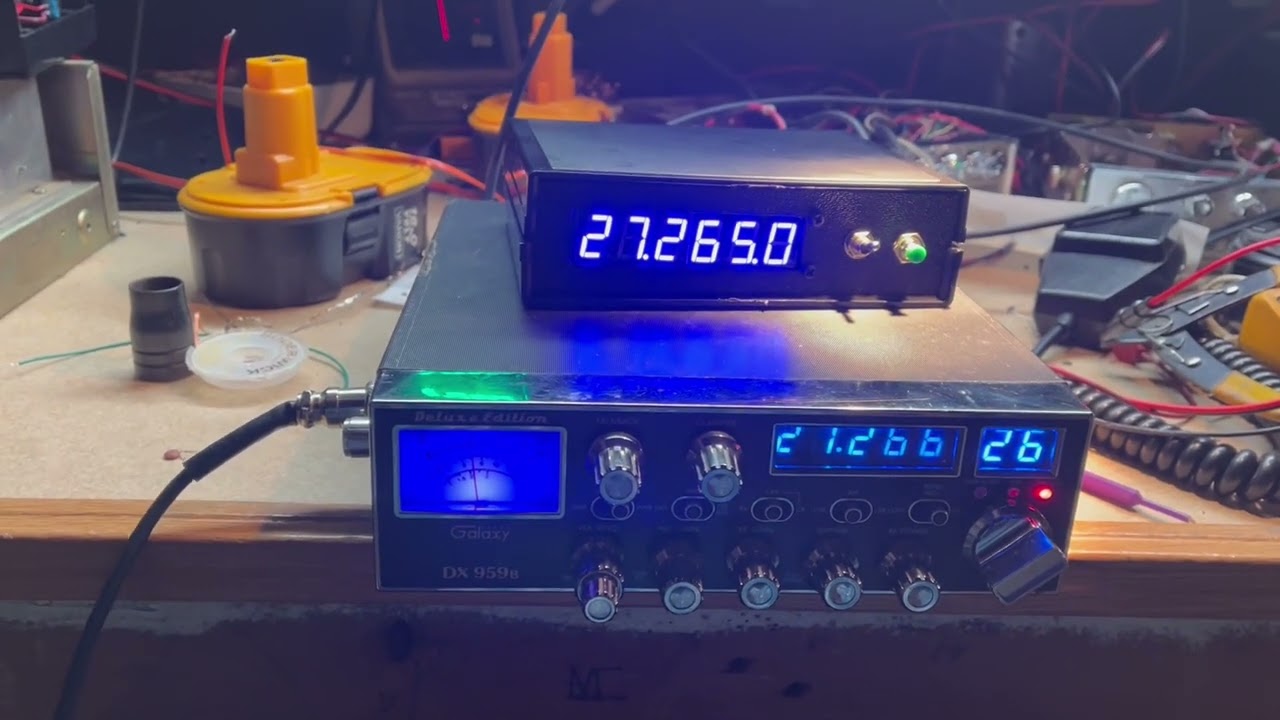 Blue display Frequency counter