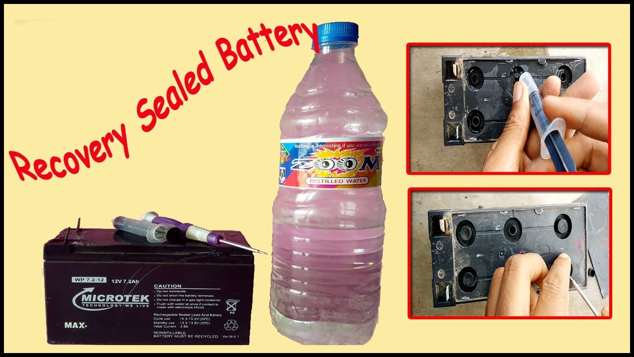 How to Recycle/Recovery/Reuse Sealed Dead Battery