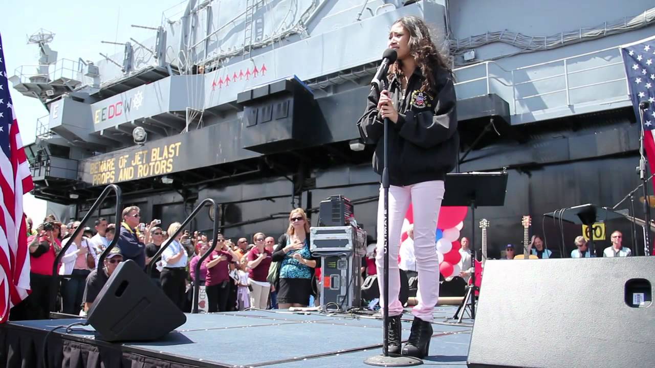 Jessica Sanchez - National Anthem (Best Quality)
