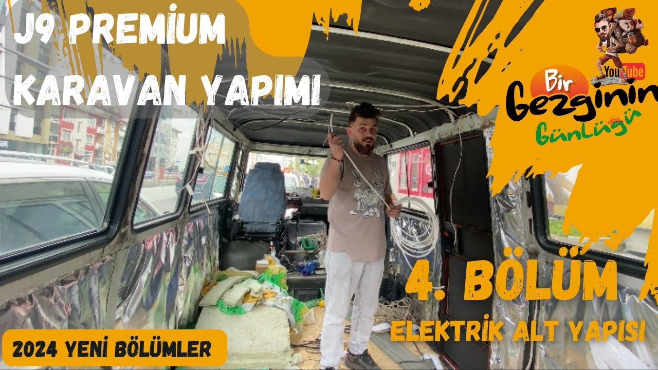 J9 PREMİER KARAVAN YAPIMI 4. BÖLÜM / DUVAR ALTI ELEKTRİK TESİSATI