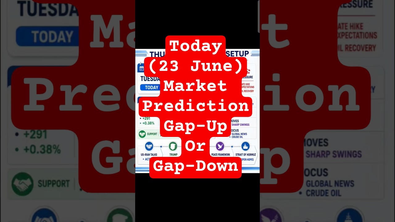 Today Market Prediction Gap-Up या Gap-Down? Weekly Expiry Crude Oil और Global Signals से बढ़ी बेचैनी