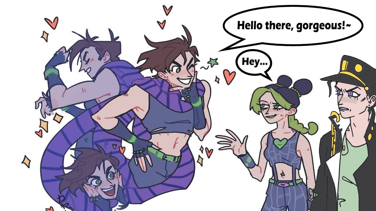 Joseph Flirts With Jolyne - (JJBA Comic Dub)
