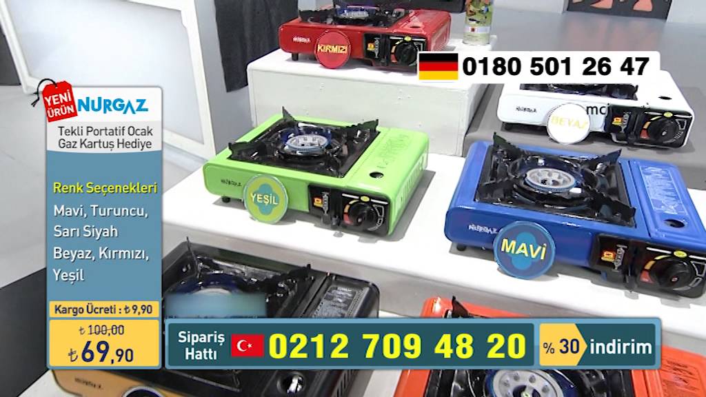 nurgaz tekli portatif ocak