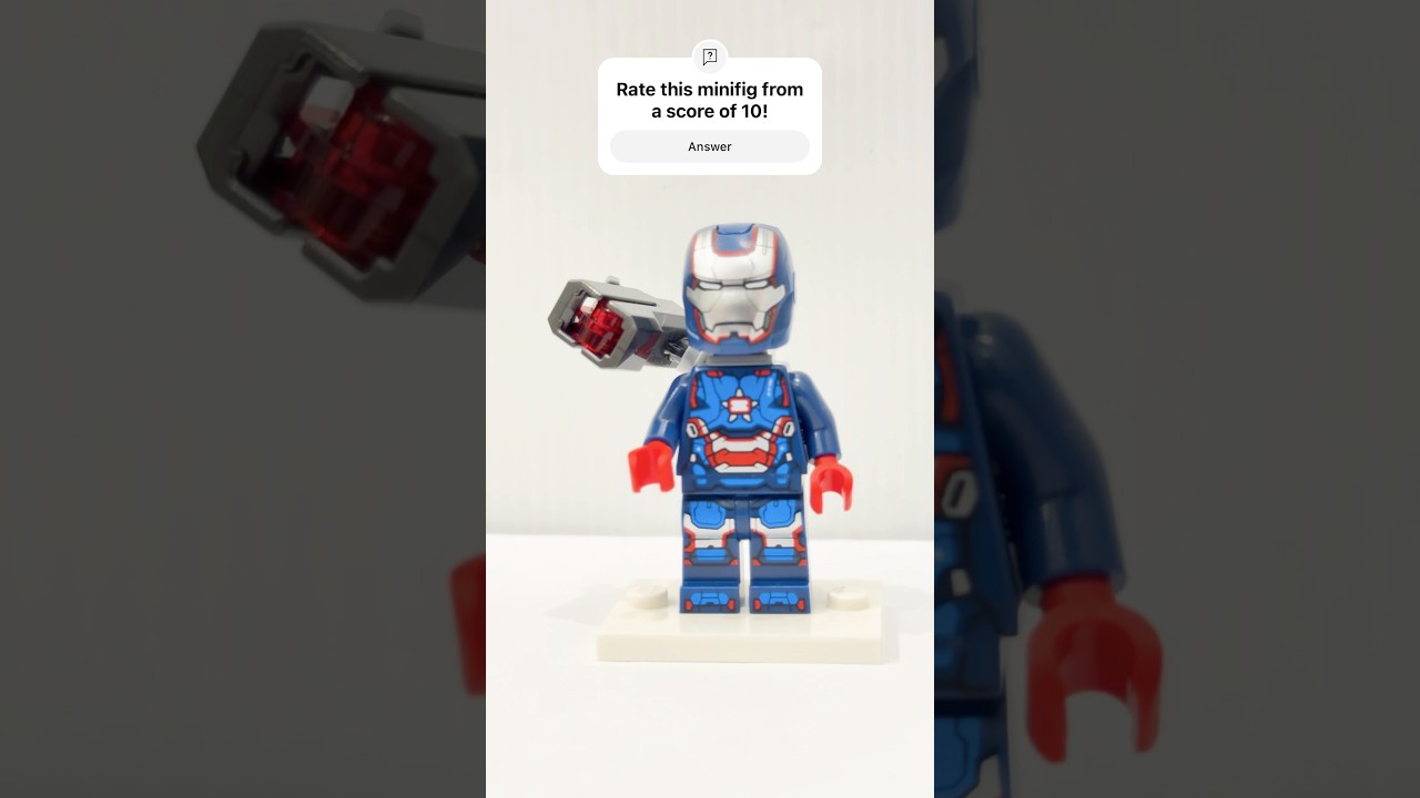 LEGO Minifigure Iron Patriot #lego #legominifigures #marvel
