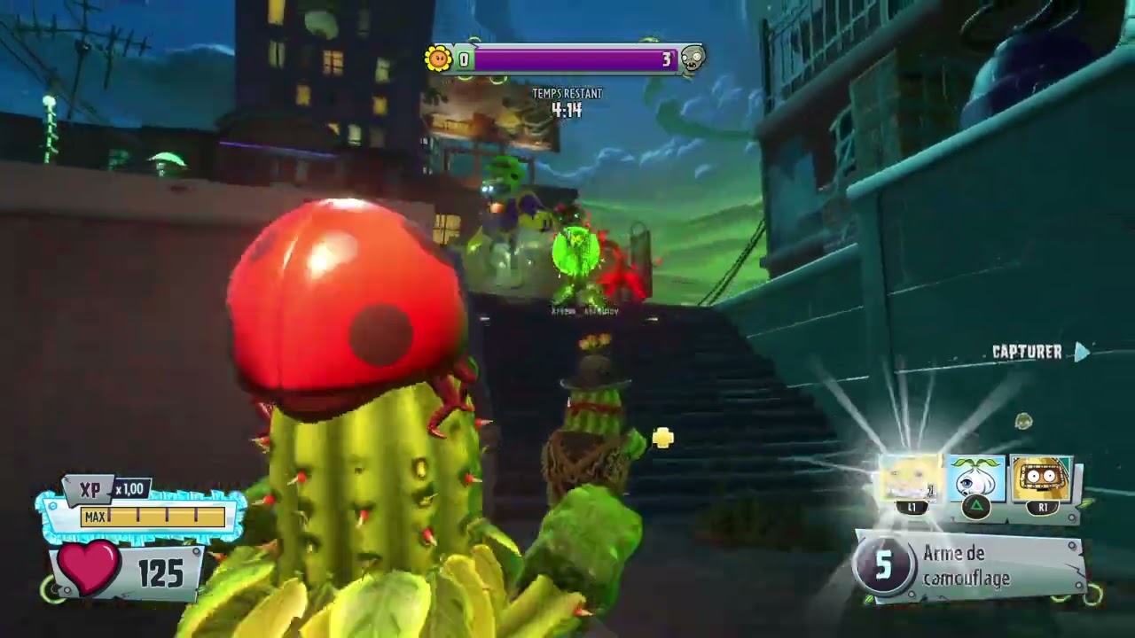 PVZ GW2 Camo Cactus (Turf Takeover, Zombopolis, No commentary)