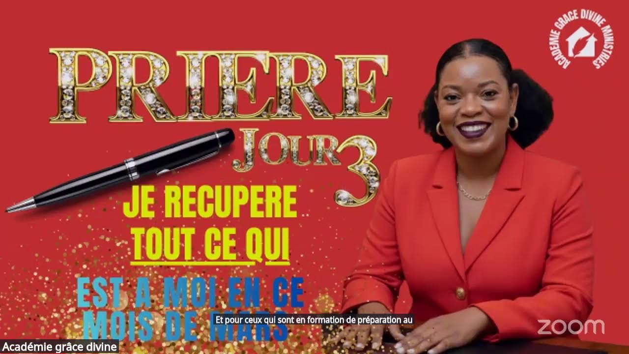 Réunion Zoom de Académie grâce divine