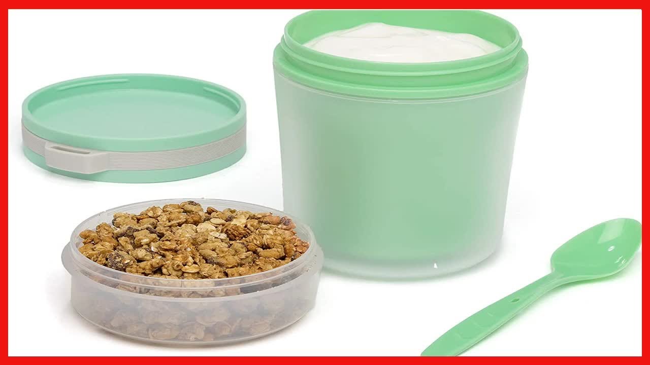 Great product -  Goodful Double Wall Insulated Yogurt Container, Leak Proof Food Storage, Snack Cont