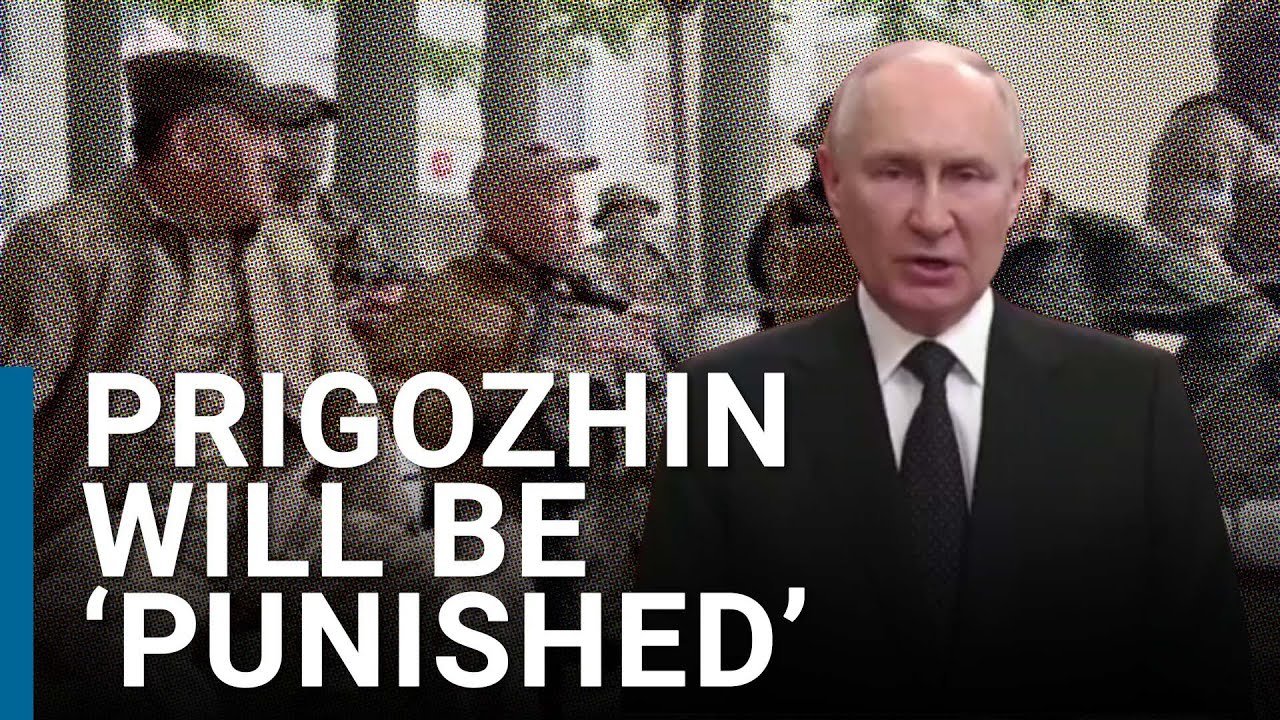 Russia coup: Putin vows to crush Prigozhin's 'armed mutiny'